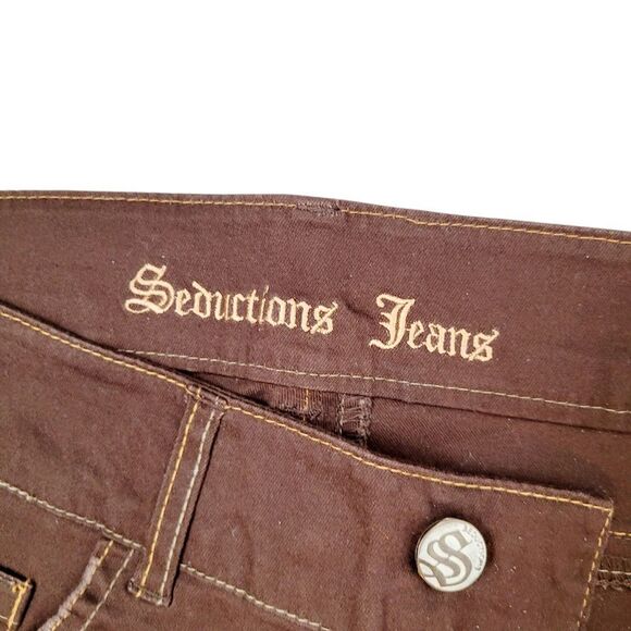 2/$20 Brand New Seductions Jeans Brown Pants Size: 3 - Picture 6 of 10